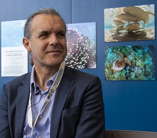 Image: Regina Lam / China Dialogue Ocean Enric Sala at the UN Ocean Conference in Portugal last year (Image: Regina Lam / China Dialogue Ocean)