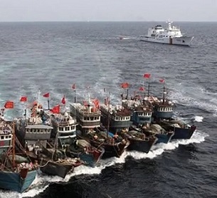 File photo of Chinese fishing fleet. Photo Credit: Tasnim News Agency File photo of Chinese fishing fleet. Photo Credit: Tasnim News Agency