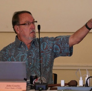 Credit - Cory Lum/Civil Beat John Gourley, vice chair of Wespac, opposes the sanctuary, saying it would compromise fishing access. Credit - Cory Lum/Civil Beat