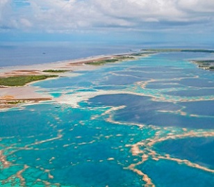 Credit - CC 2.0. Millennium atoll one of the Southern Line Islands. Kiribati. Credit - CC 2.0.