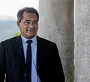 Photo: Junior S. Ami Samoa's Minister for Natural Resources and Environment, Toeolesulusulu Cedric Schuster. (Photo: Junior S. Ami)