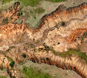 Credit: Martin Harvey/Getty Rock becomes visible as topsoil is eroded away.Credit: Martin Harvey/Getty