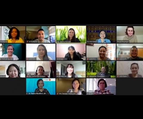 Screen-grabbed from the online launch of regional training materials on gender and biodiversity. Credit - https://pia.gov.ph/ 