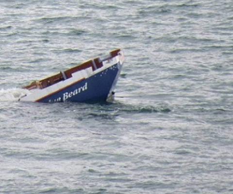 AUCKLAND COUNCIL/SUPPLIED John Peter Lanssen and Cain Subritzky have been found guilty of intentionally scuttling a boat in a marine reserve. Credit - Auckland City Council