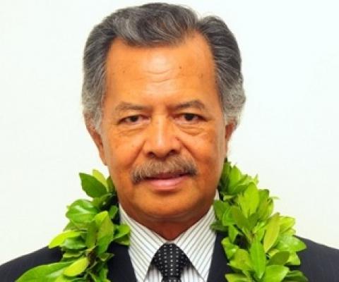 Henry Puna. Hon. Prime Minister of the Cook Islands. Photo - SPREP