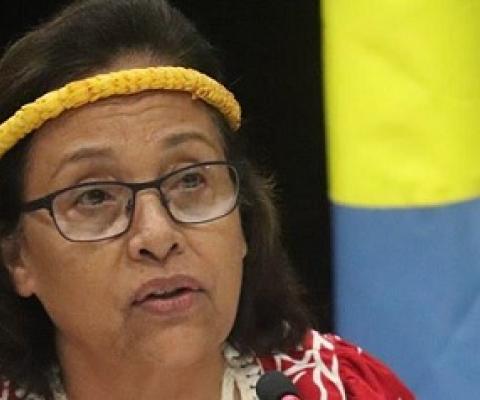 The caretaker president of the Marshall Islands, Hilda Heine, says the new details are disturbing.  Photo: Office of the President of the Marshall Islands