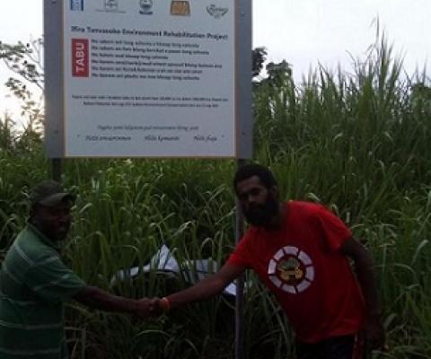 Erection of billboards. Source - https://dailypost.vu/