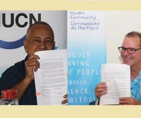 New agreement between IUCN ORO and SPC. Credit - SPC