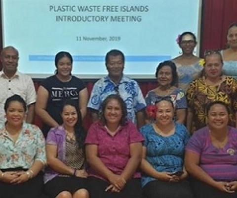 Participants in Apia, Samoa PWFI project inception. credit - IUCN