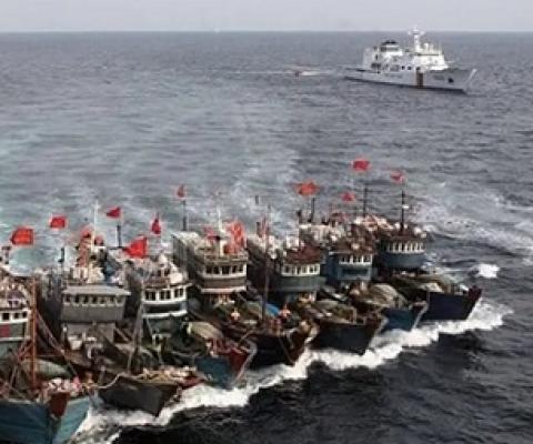 File photo of Chinese fishing fleet. Photo Credit: Tasnim News Agency