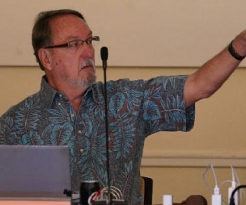 John Gourley, vice chair of Wespac, opposes the sanctuary, saying it would compromise fishing access. Credit - Cory Lum/Civil Beat