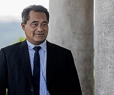 Samoa's Minister for Natural Resources and Environment, Toeolesulusulu Cedric Schuster. (Photo: Junior S. Ami)