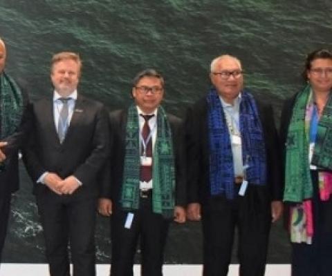 pacific participants at the UNFCCC COP. source - https://www.fijione.tv/
