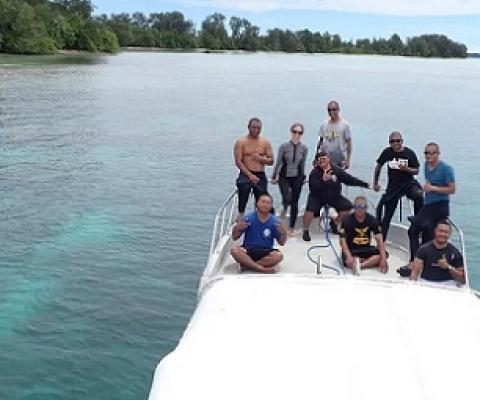 Coral Reef Rehabilitation Project deploys 240 corals near Ngerchong Island. Credit - www.islandtimes.org
