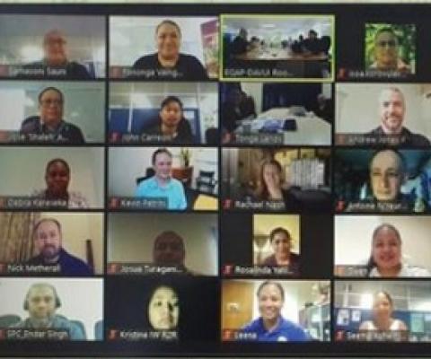 Participants of the fifth regional steering committee meeting of the GEF Pacific International Waters Ridge to Reef Project. Credit - Secretariat of the Pacific Community 