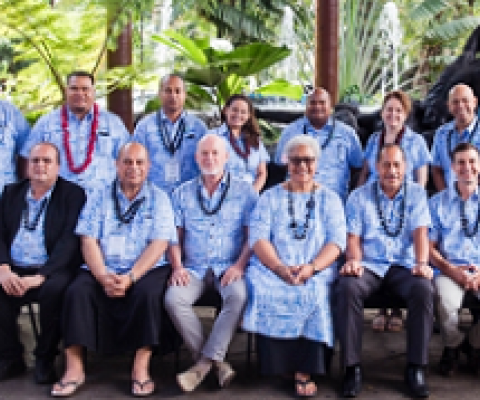 group photo of pacific environment ministers during the SPREP high level Talanoa.