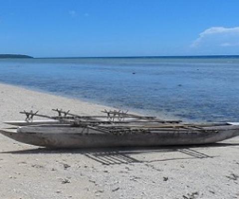 Canoe in Siviri village, North Efate, Vanuatu. Credit - V. Jungblut