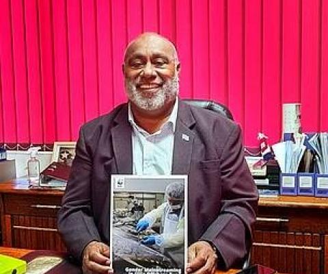 Fiji’s Minister for Fisheries, Semi Koroilavesau. Credit - Pita Ligaiula