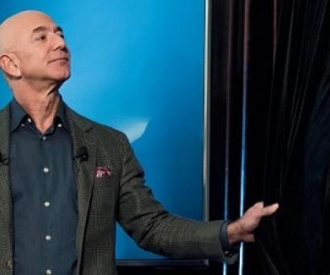 “Climate change is the biggest threat to our planet,” Jeff Bezos wrote on Instagram on Monday.Credit...Emma Howells for The New York Times