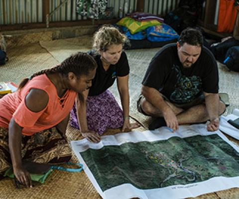 Jupiter works with villagers in Melanesia on conservation programs. source -https://news.ucsc.edu