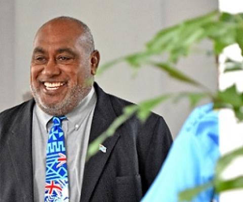 Minister for Fisheries Semi Koroilavesau during a parliament sitting break. Credit - https://www.fijitimes.com/ 