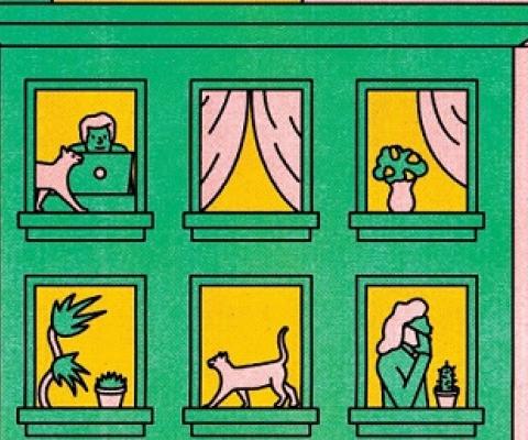 Social Distancing? You Might Be Fighting Climate Change, Too. CREDIT - Credit...Illustrations by George Wylesol