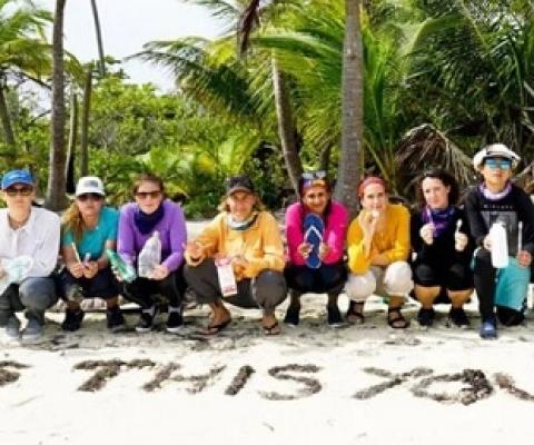 All-female ocean plastic research mission sets sail for "trash gyre"