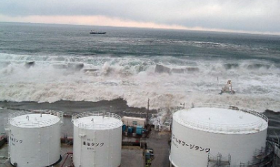 east side of Fukushima Unit 5 in 2011. credit - KURITA KAKU/GETTY IMAGES